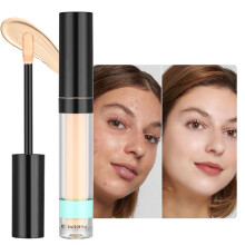 Corrector Líquido de Cobertura Completa, Maquillaje para Mujeres Mayores, Cubre Imperfecciones y Ojeras