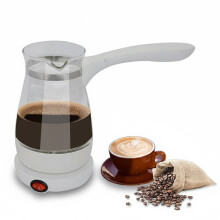 600W Coffee Maker Glass Turkish Coffee Pot Warmer Kettle Italian Mocha Pot Coffee Machine for Arabic Tea Milk EU Plug