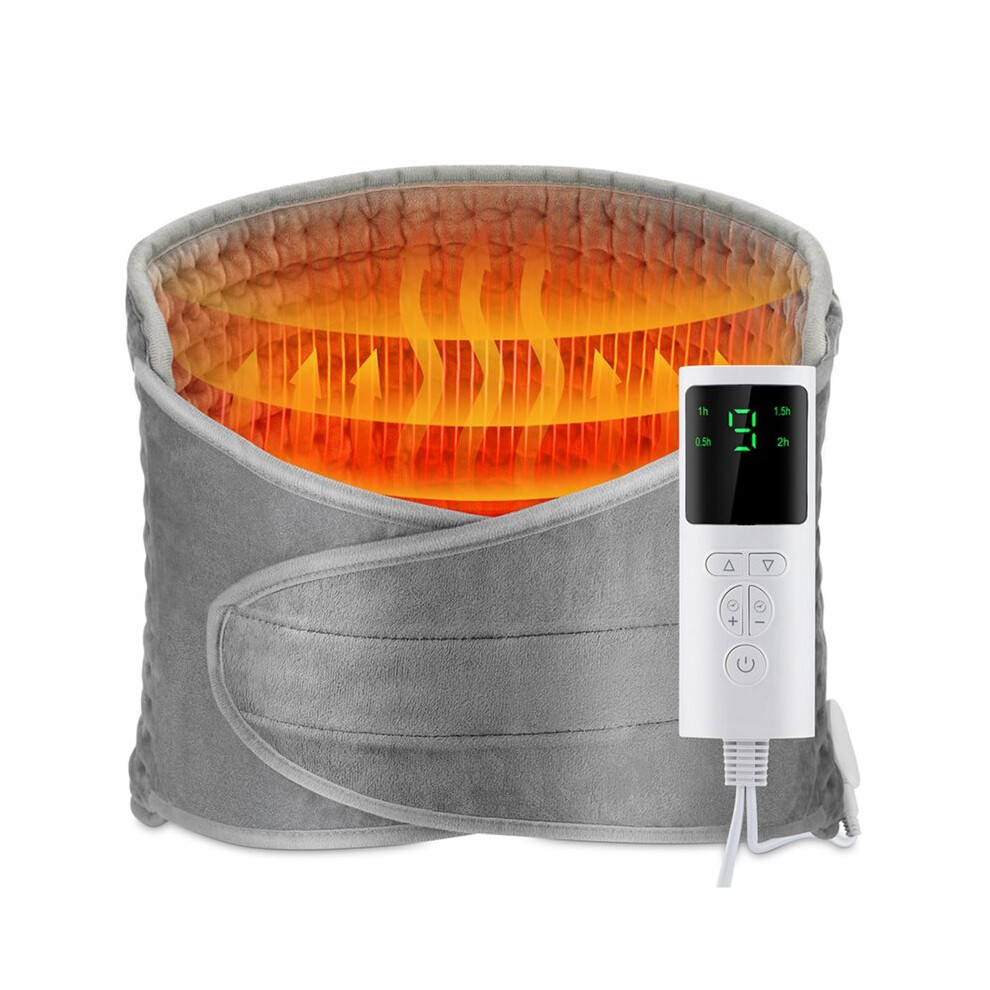 Portable Heating Support Belt Heated Waist Brace with Adjustable Temperature Warm Back Belt Abdomen Warmer EU Plug