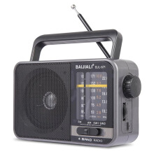 BAIJIALI Portable AM/FM Transistor Radio with DSP Anti-Jamming, USB & Battery Powered - Ideal for Emergencies & Travel