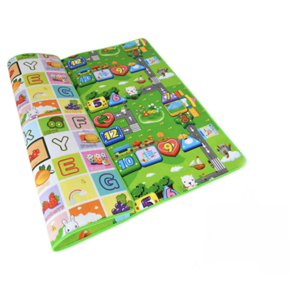 Large Kids Crawling Educational Play Mat Double Sided Foam Learning Mat Indoor Outdoor Toddler 200cm x 180cm
