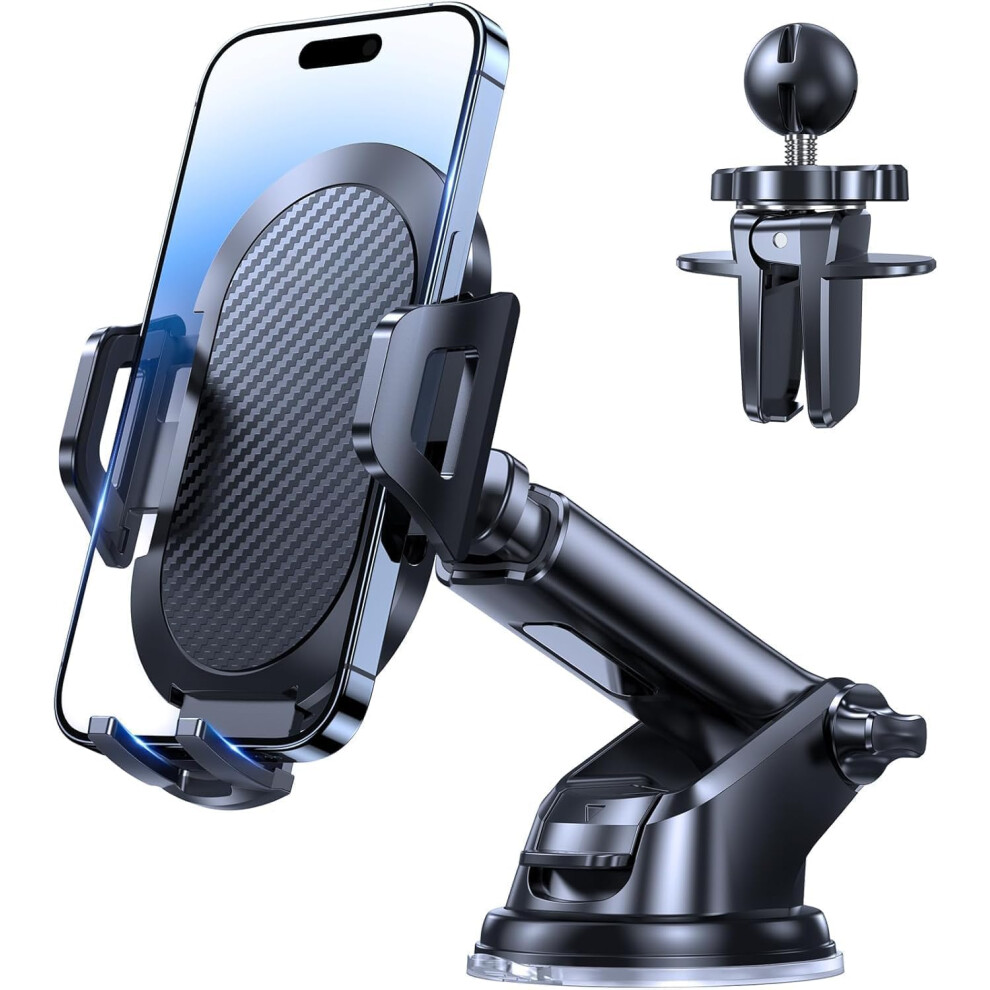 Adjustable Car Phone Holder For Dashboard/Windshield, 360Rotatable, Upgraded Strong Suction One Button Release, For 47 Inches,For Seat Ibiza. 9382693937223