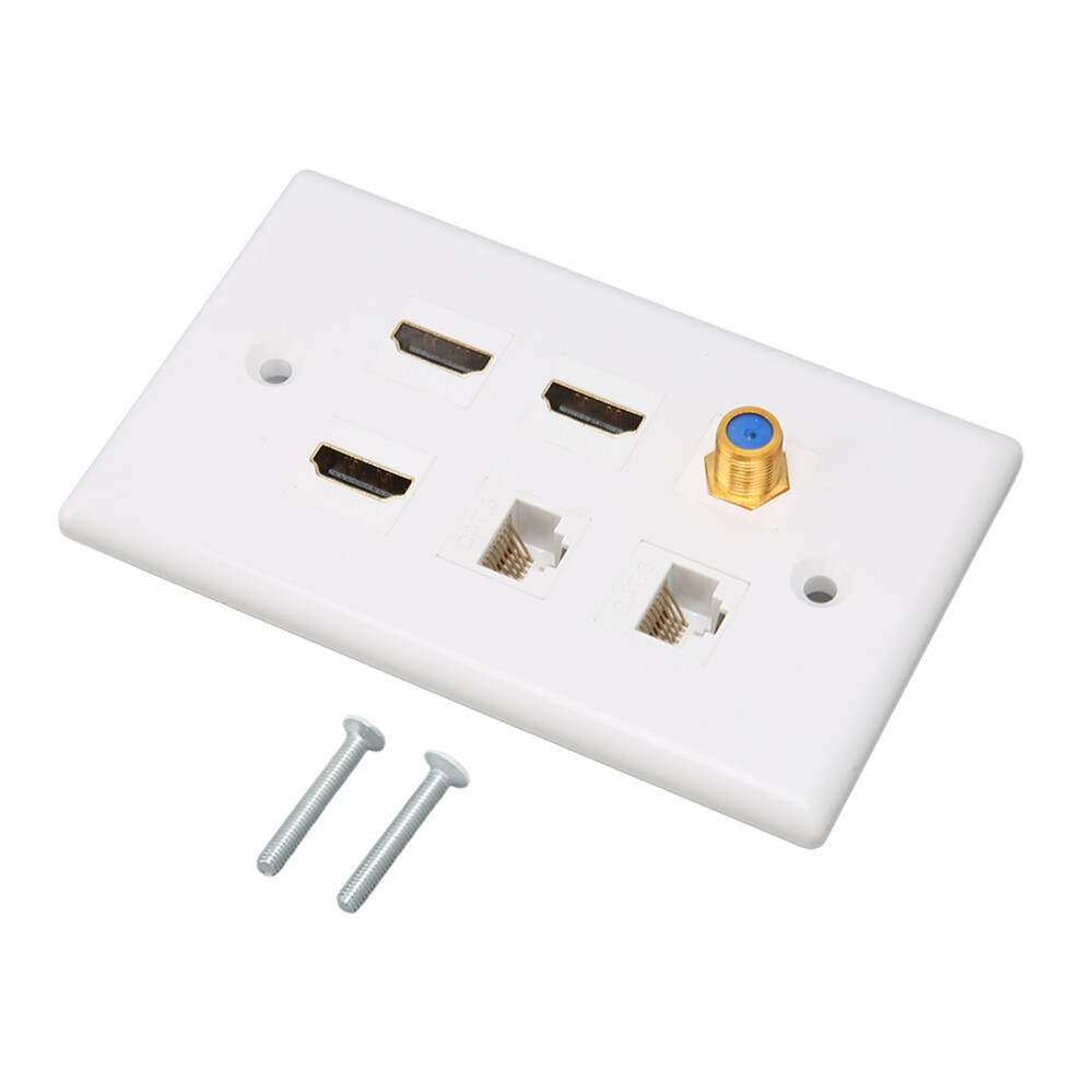 Effortless Multimedia Integration, Easy To Install Wall Plate With High Quality Plate For Reliable Performance 9773935259096