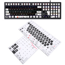 Durable PVC Keyboard Stickers Frosted Design for Any Computer
