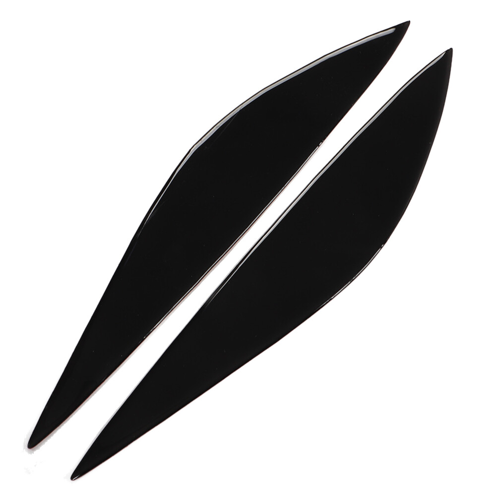 Durable Glossy Headlight Eyebrow For Mercedes W204 2008Â11 Black 9361374464005
