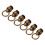 200 Sets Copper Monk Rivet with Pull Rings 8mm High Gloss Leather Accessories 1