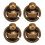 200 Sets Copper Monk Rivet with Pull Rings 8mm High Gloss Leather Accessories 15