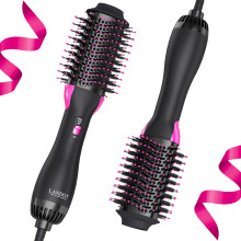 One Step Hair Dryer Brush with Ionic Ceramic Technology, 4 in 1 Hot Air Styling Volumizer Black