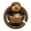 200 Sets Copper Monk Rivet with Pull Rings 8mm High Gloss Leather Accessories 7
