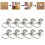 200 Sets High Gloss 8mm Pull Ring Rivets for Leather DIY Silver 9