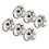 200 Sets High Gloss 8mm Pull Ring Rivets for Leather DIY Silver 15