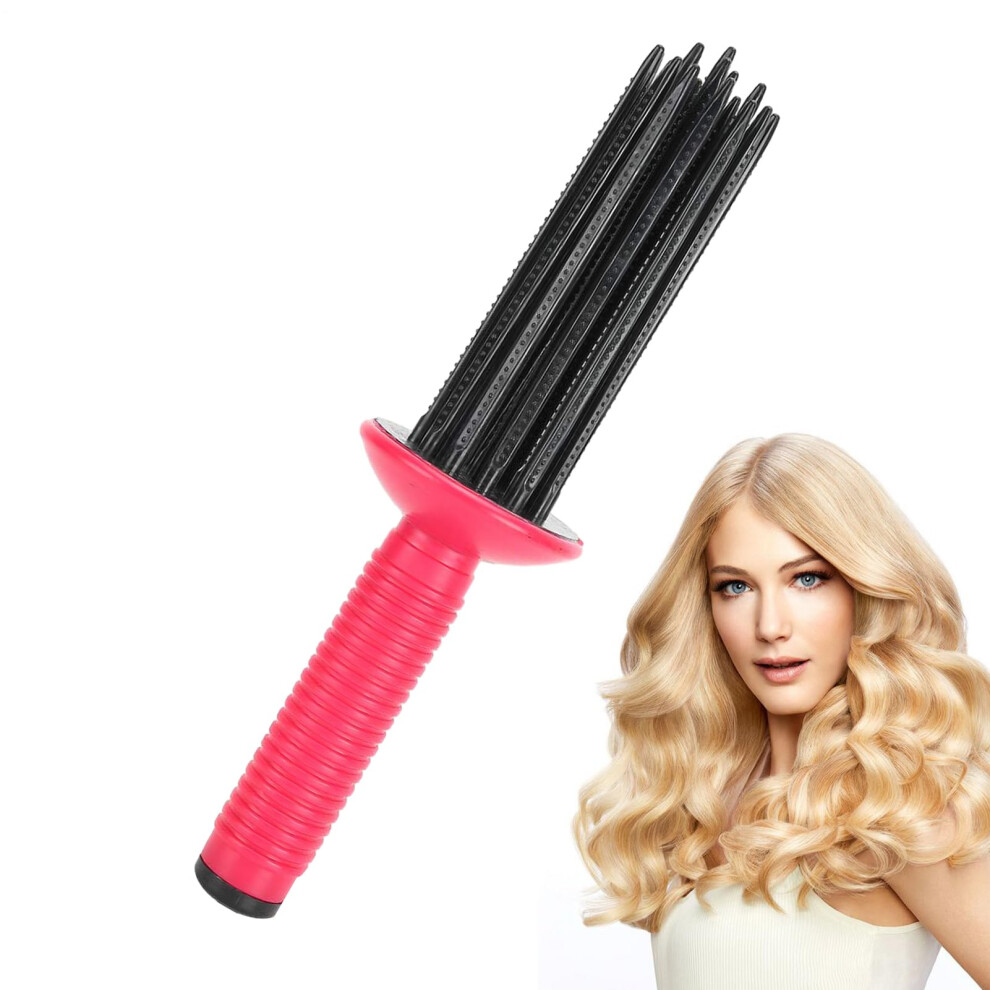 Hot Air Brush Hair Curling Comb with NonSlip Grip for Wet and Dry Professional Styling