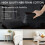 Wall Base Moulding Trim, 20FT Vinyl Wall Base, 4in Black 2