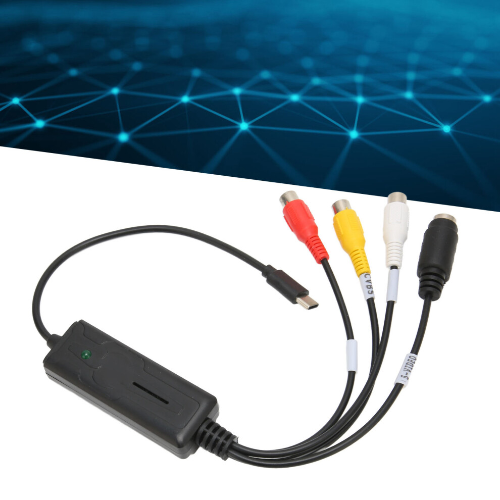 Plug And Play Type C Video Capture: Rca To Usb For Win Xp/7/10 & Os X 7621374467478