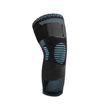 Compression Knee Braces One Piece With Bandage Sports Knee Sleeves For Running Basketball Volleyball Size L Color Green