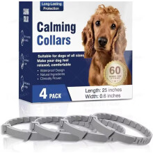 Calming Collar for Dogs, 4 Pieces, 60 Day Protection, Pheromone Technology, Quick Effect 1 Hour Ref: 8378