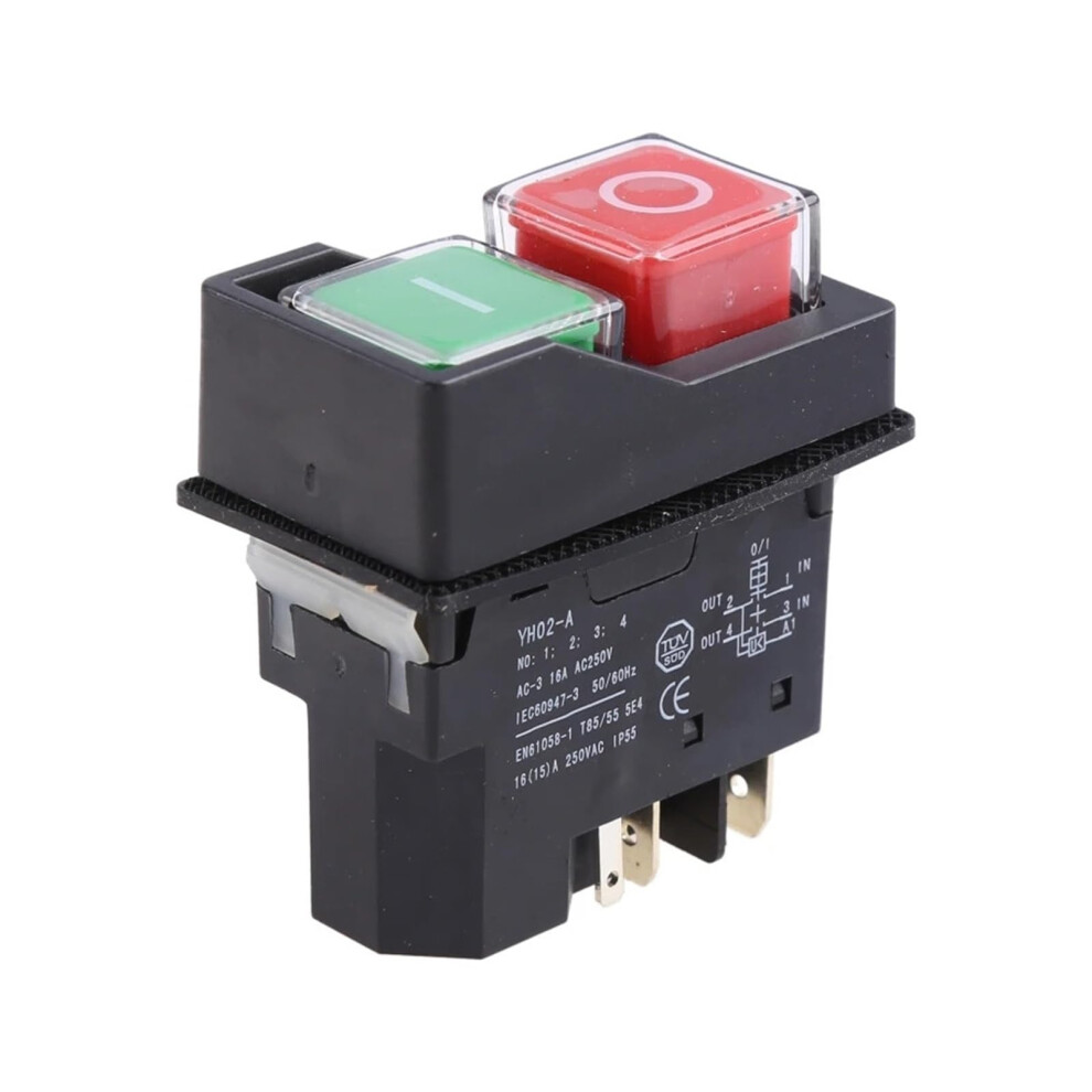 Waterproof Ip55 Push Button Electromagnetic 16A Starter Power Tool Switches Ref: 6314 9382693939012