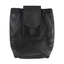 Dump Pouch Small Drawstring Camping Organizer Foldable Pouch Large Capacity For Hiking Gear Black