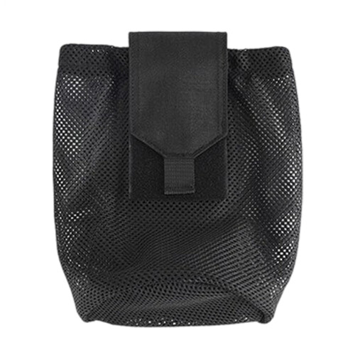 Dump Pouch Small Drawstring Camping Organizer Foldable Pouch Large Capacity For Hiking Gear Black