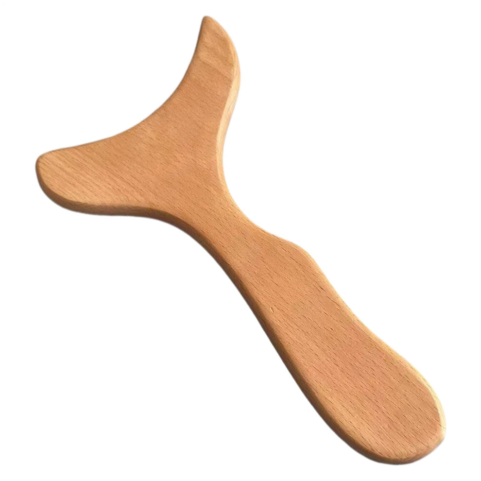 Wooden Gua Sha and Scalp Massager for Face and Body, Stress Relief, Skin Brightness Boost