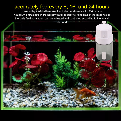Large Capacity Battery Powered Automatic Fish Food Dispenser for Aquarium 2