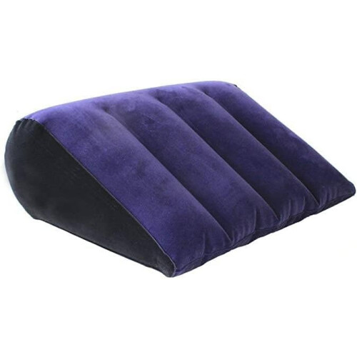 Triangular Inflatable Cushion Flocking Texture Multifunctional Posture Support Sofa Pillow Bedding 2