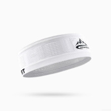 Sports Headband Cap Lightweight White Hairband Polyester Sweatband With Peaked Design For Outdoor Running Gym Yoga