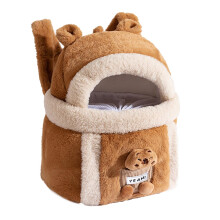 Warm Cat Carrier For Cats And Small Dogs Winter Backpack Pet Carrier With Soft Interior And Carry Bag Connector
