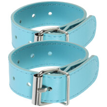 Bike Basket Straps Adjustable Detachable Pustraps Sturdy Leather Belts Front Baskets Blue 2 Piece Set For Boys And Girls