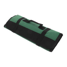 Portable Roll Bag Large Capacity Cutter Storage Case With Multiple Pockets For Camping And BBQ Outdoor Green