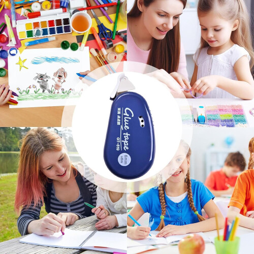Glue Roller Scrapbooking  DoubleSided Tape Dispenser, Refillable Tape Runner, Mess Craft Adhesive, MultiPurpose Use Blue Ref: 4602 2