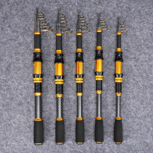 Portable Telescopic Fishing Rod For Sea Fishing Adjustable 1.8m3.0m Metal Frame Reinforced Pressure Resistance 2.4m