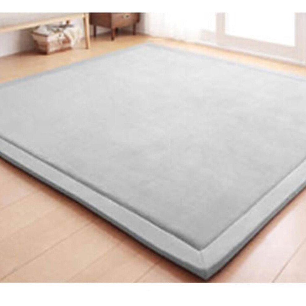 Soft Area Rug Large Velvet Baby Crawling Mat For Toddler Playroom Bedroom And Living Room Floor Carpet Coral