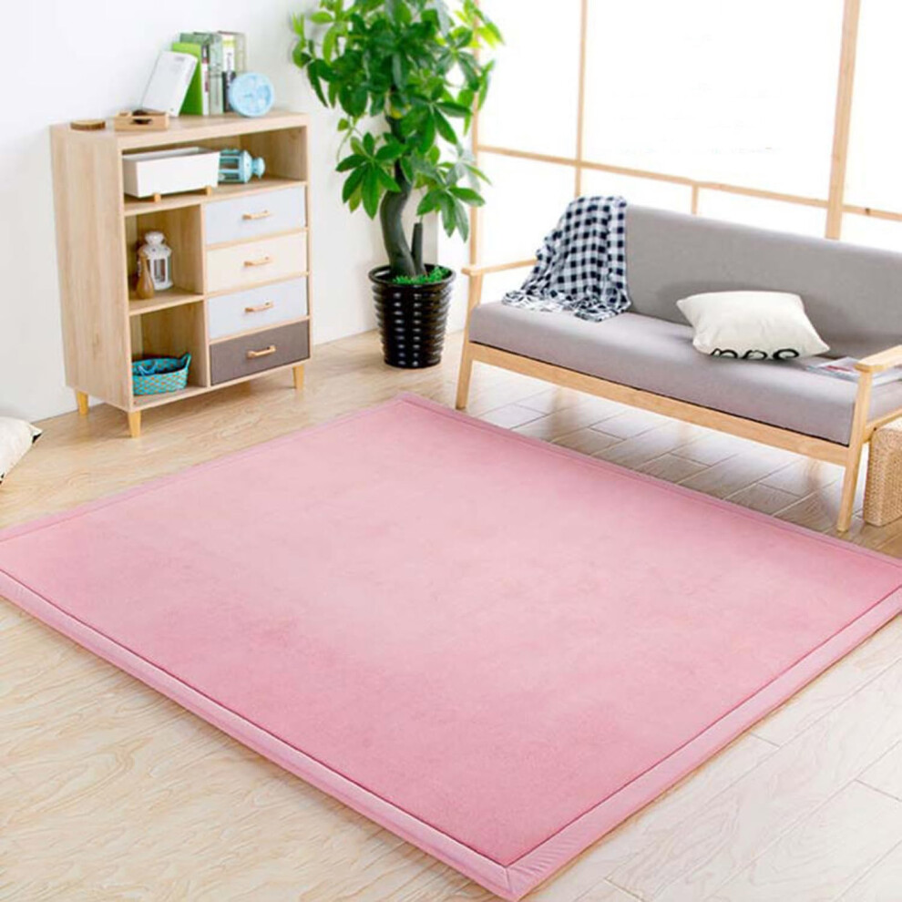 Soft Area Rug Large Velvet Baby Crawling Mat For Kids, Toddler Play Mat, Bedroom Living Room Floor Carpet