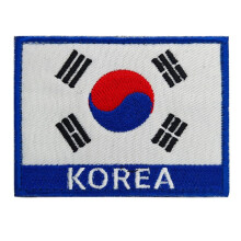 South Korea Stickers Embroidered Badge Patch Fastener for Outdoor Travel Camping (Type B) Ref: 9688