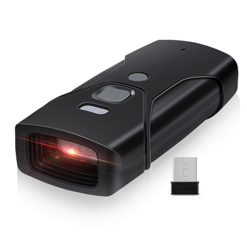 Portable Barcode Scanner Wired+BT+2.4G 1D/QR Code Fast & Compact 2