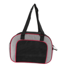 Portable Cloth Pet Handbag For Dogs And Cats Outdoor Storage Bag With Multiple Pockets Lightweight Organizer Red