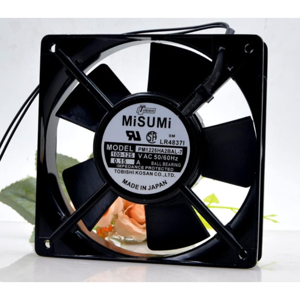 120Mm Airflow Cooling Fan 100V Pm1238ha1b7 Compact Size For Efficient Heat Dissipation 9189345437236