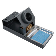 Robust Metal Soldering Iron Holder with Cleaning Sponge, Essential Tool for Safe Soldering Practices Ref: 4671
