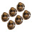 200 Sets Copper Monk Rivet with Pull Rings 8mm High Gloss Leather Fasteners 4