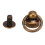 200 Sets Copper Monk Rivet with Pull Rings 8mm High Gloss Leather Fasteners 3