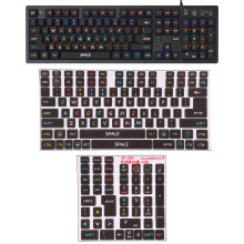 Scratch-Resistant PVC Stickers for 84-108 Key Keyboard Customization