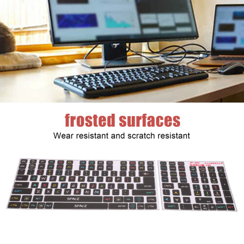 Scratch-Resistant PVC Stickers for 84-108 Key Keyboard Customization 2