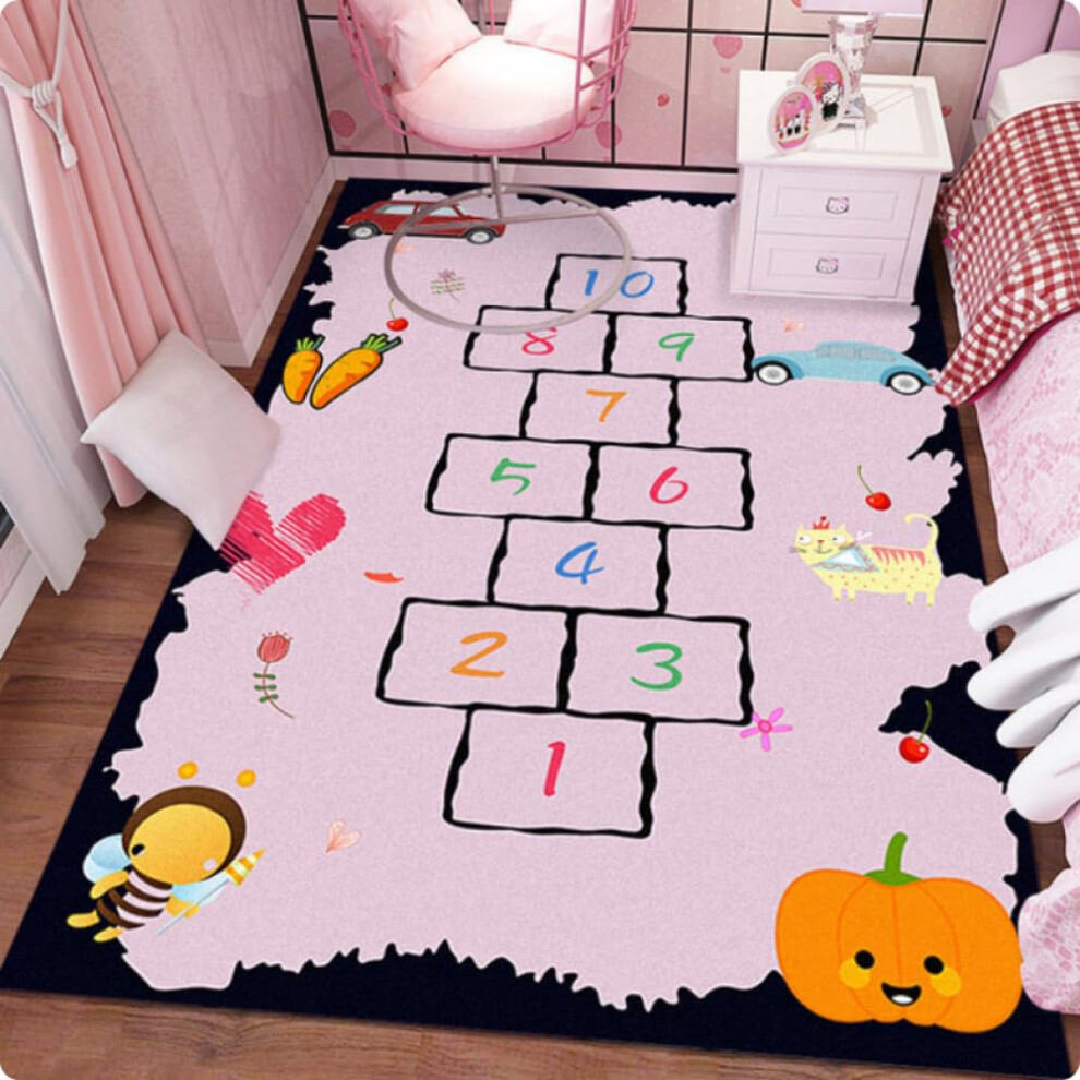 Children'S Room Hopscotch Carpet For Living Room NonSlip Area Rug Educational Play Mat 40x60 cm Boys And Girls
