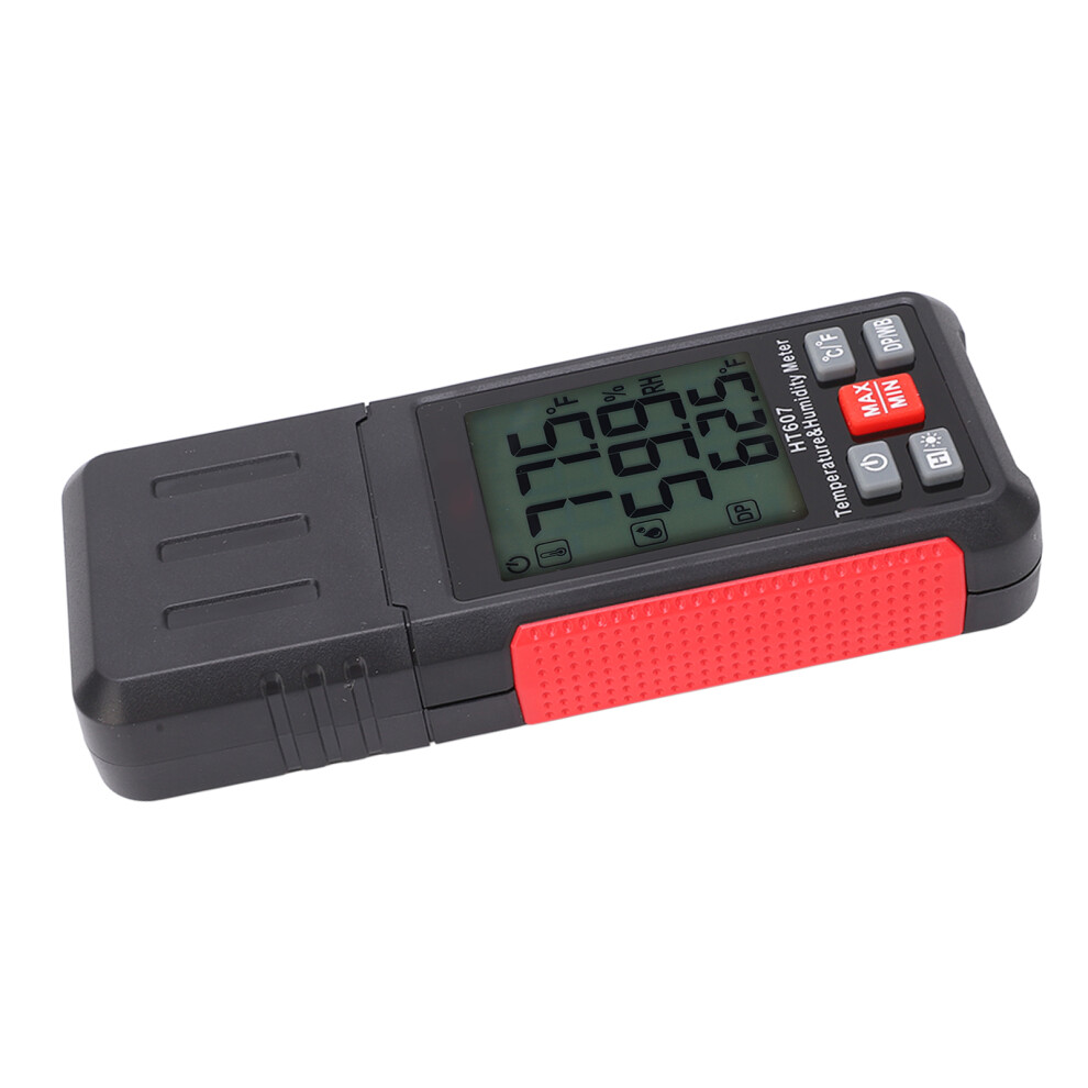 High Accuracy Digital Thermometer Hygrometer Model HT607 for HVAC & More