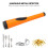 Handheld Metal Detector 10kHz Waterproof 360 Sensitivity Orange 2