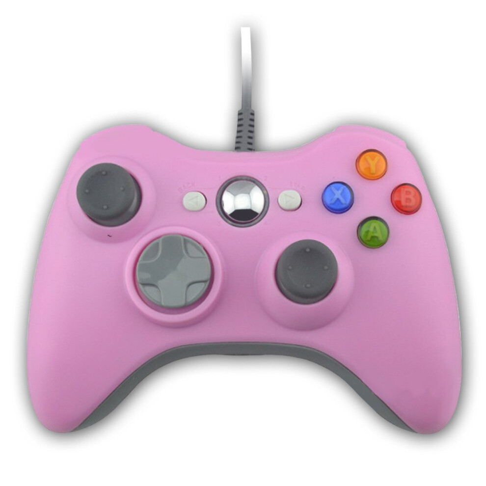 Wired Usb Game Pad Controller For Microsoft Xbox 360 Pc Windows7 Xp Ref: 8072 Pink 9382693943491