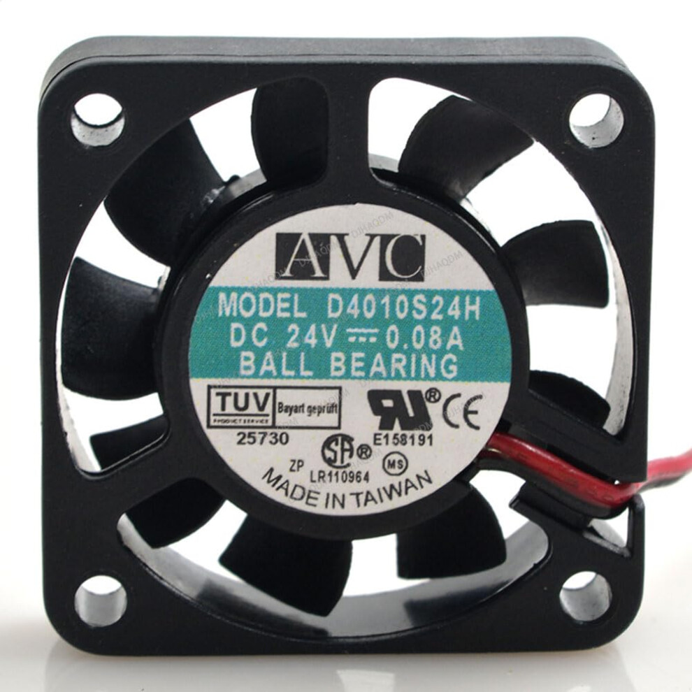 D4010s24h 24V 4010 Cooling Fan 4Cm Performance Low Noise For Electronics 9347817353310