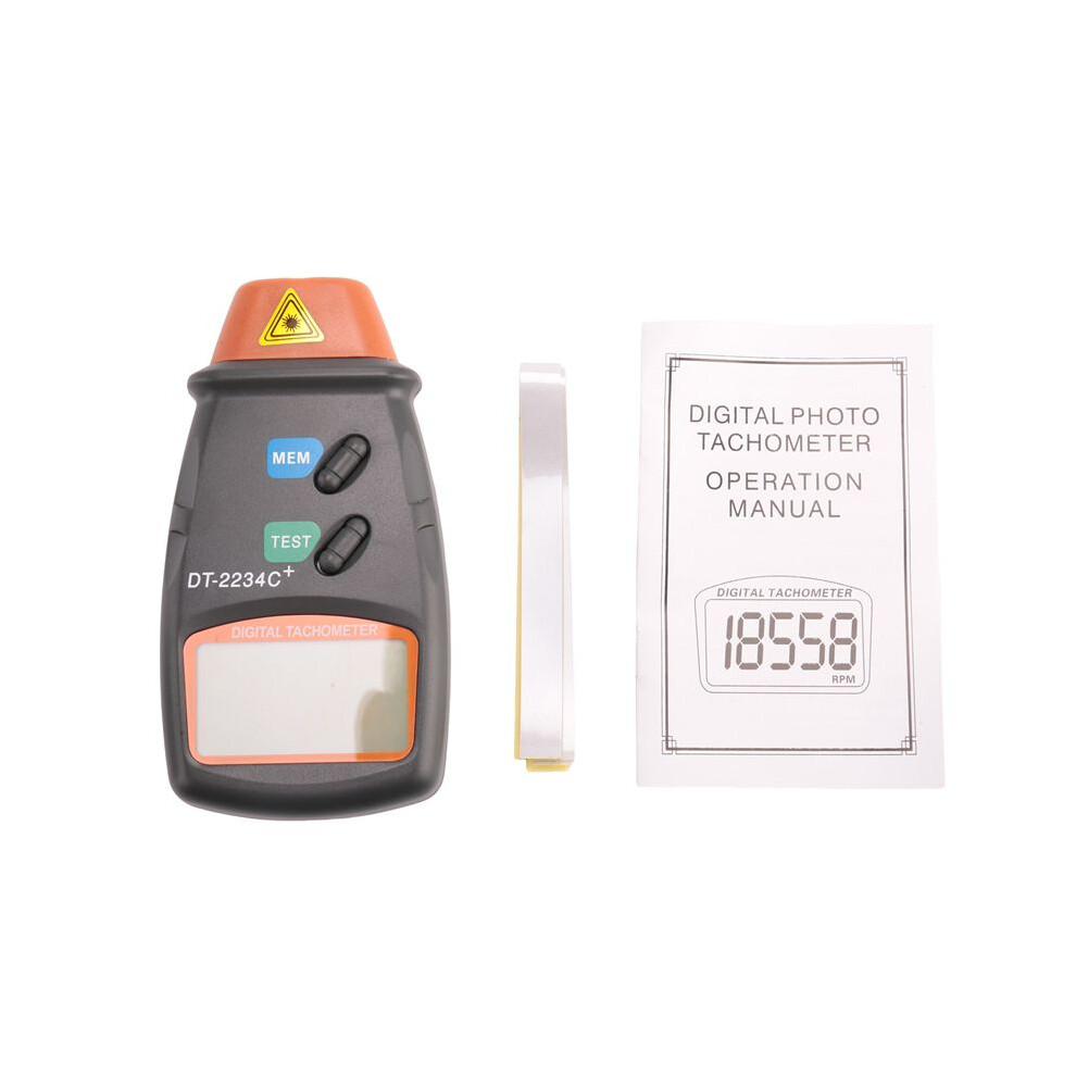 Digital Tachometer Rpm Meter Non-Contact 2.5Rpm-99999Rpm Lcd Display Speed Meter Dt2234c Tester Speed Rpm Counter 6033394035284