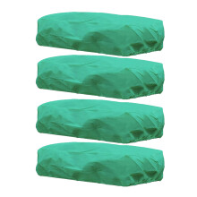Pack of 4 Insulating Ventilated Canopies for Plant Cold-Green